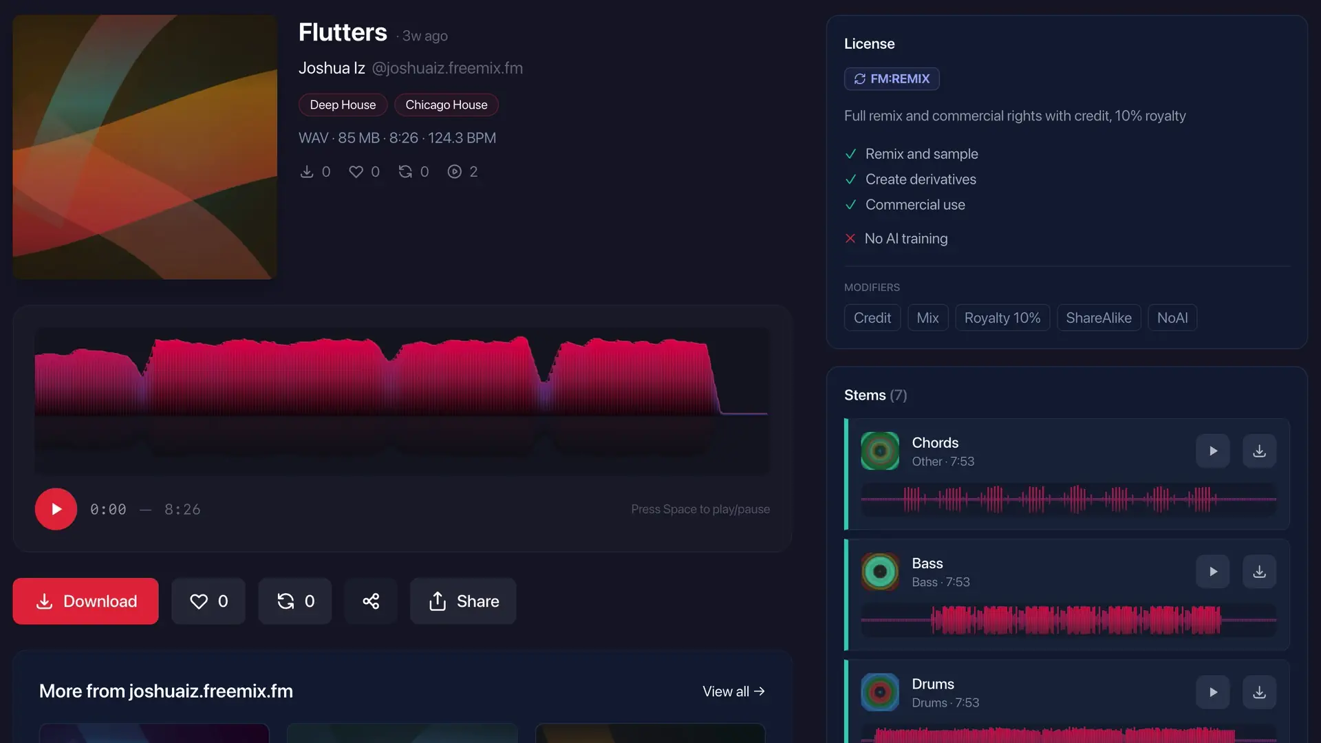 Track Details feature screenshot