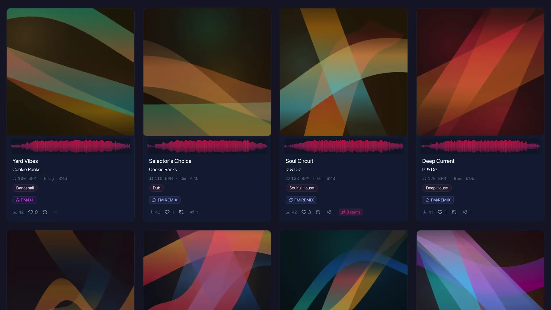 Tracks feature screenshot